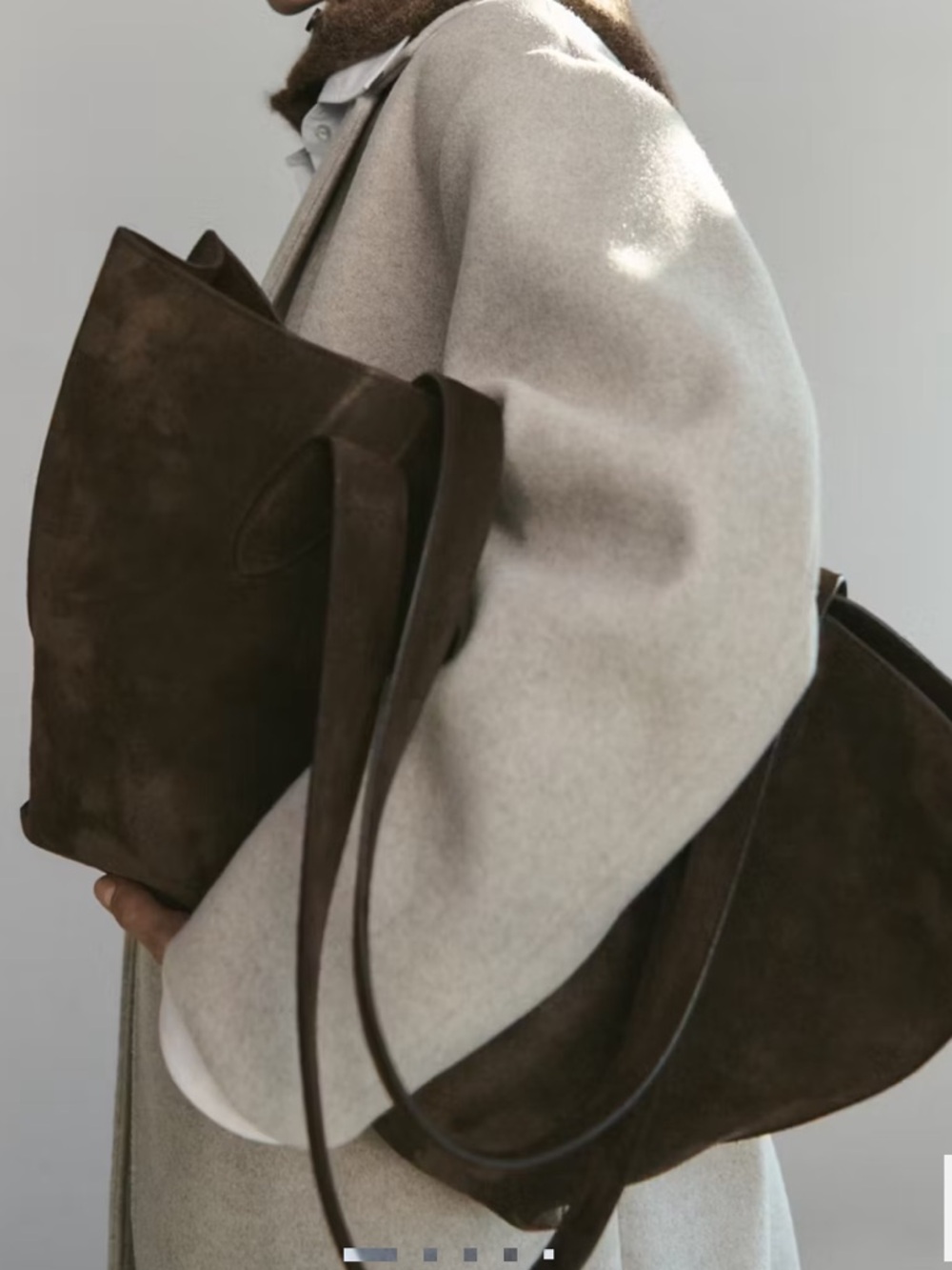 Mango Cozy Wool-Blend Coat in Light Taupe DOUBLE-BREASTED MIDI COAT 5812 - Picture 7 of 7